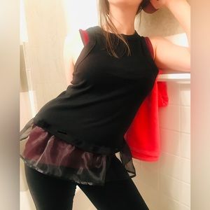Sheer Peplum Tank! - Workout Dance Attire 😄